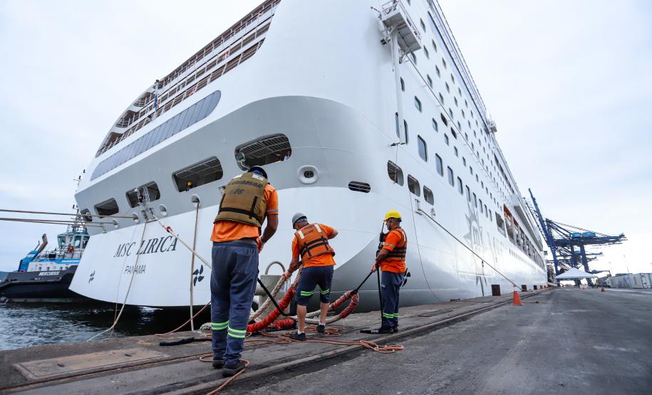 Paraná entra na rota dos cruzeiros internacionais com embarque dos primeiros turistas Foto:Rodrigo Félix Leal / SEIL