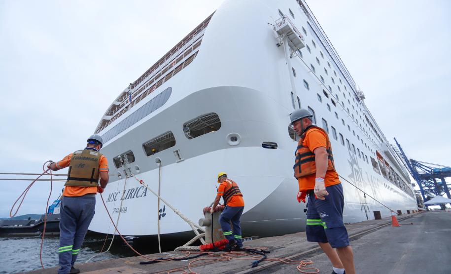 Paraná entra na rota dos cruzeiros internacionais com embarque dos primeiros turistas Foto:Rodrigo Félix Leal / SEIL