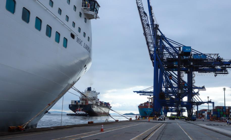 Paraná entra na rota dos cruzeiros internacionais com embarque dos primeiros turistas Foto:Rodrigo Félix Leal / SEIL