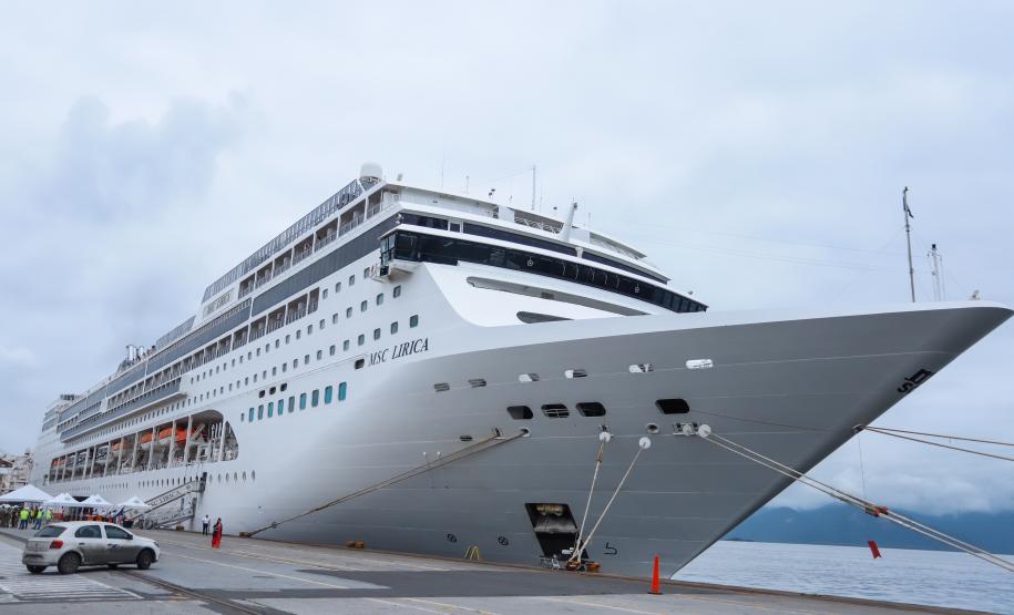 Paraná entra na rota dos cruzeiros internacionais com embarque dos primeiros turistas Foto:Rodrigo Félix Leal / SEIL