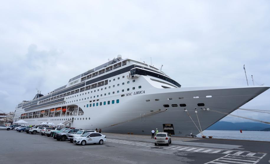 Paraná entra na rota dos cruzeiros internacionais com embarque dos primeiros turistas Foto:Rodrigo Félix Leal / SEIL