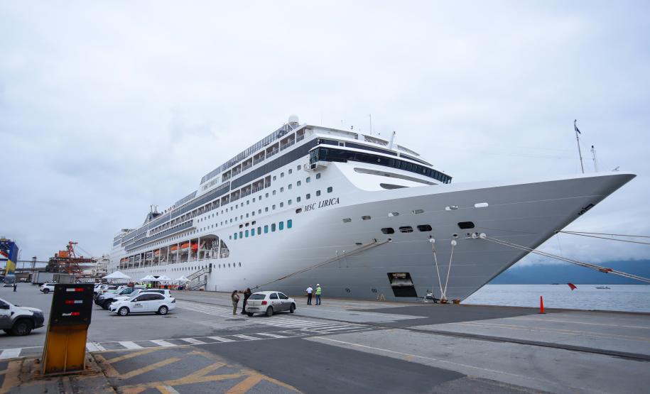 Paraná entra na rota dos cruzeiros internacionais com embarque dos primeiros turistas Foto:Rodrigo Félix Leal / SEIL