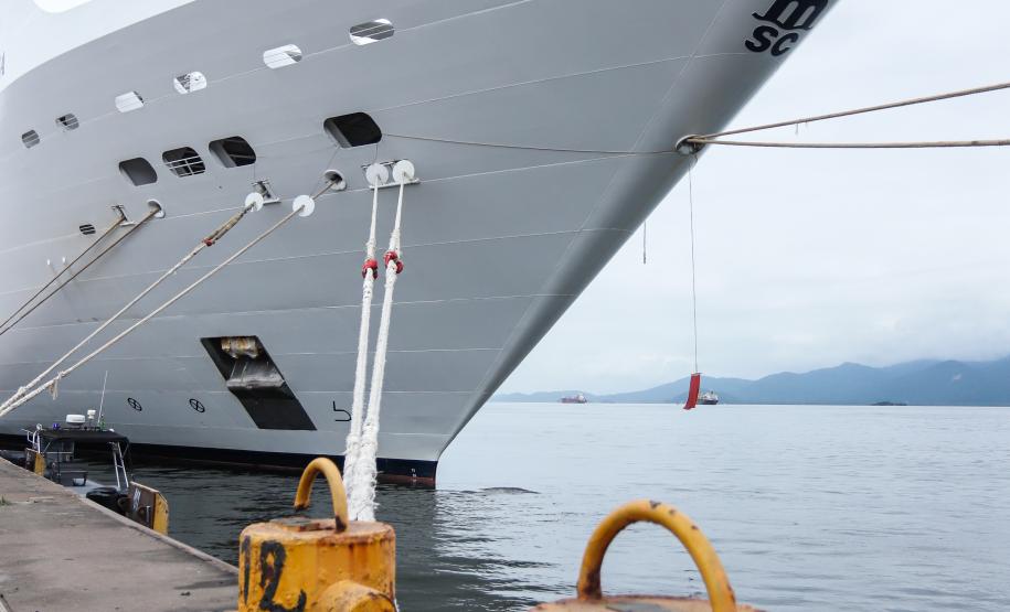 Paraná entra na rota dos cruzeiros internacionais com embarque dos primeiros turistas Foto:Rodrigo Félix Leal / SEIL