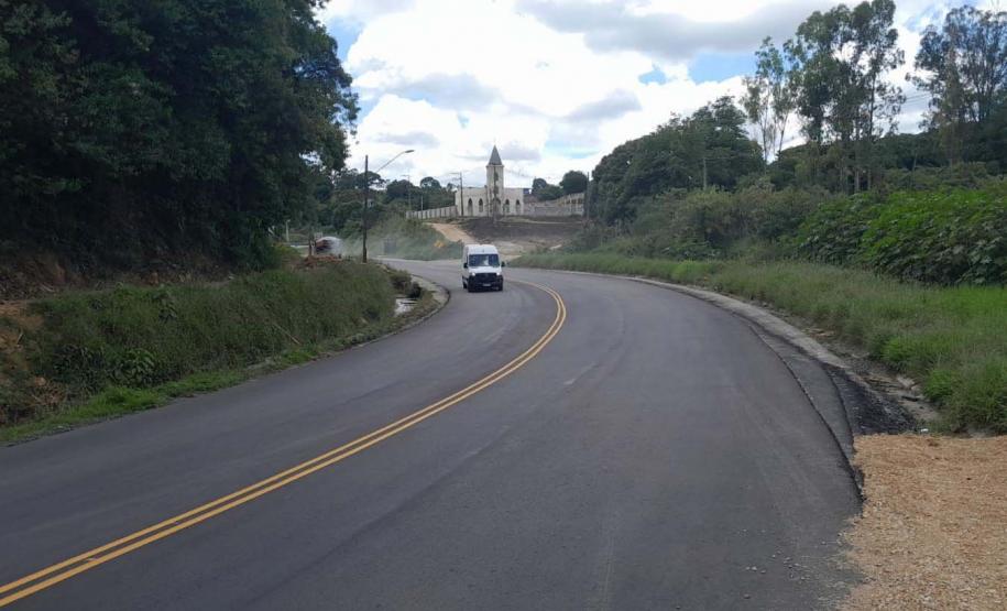 Rio Branco do Sul inicia 2024 com trecho de rodovia revitalizado Foto: DER-PR
