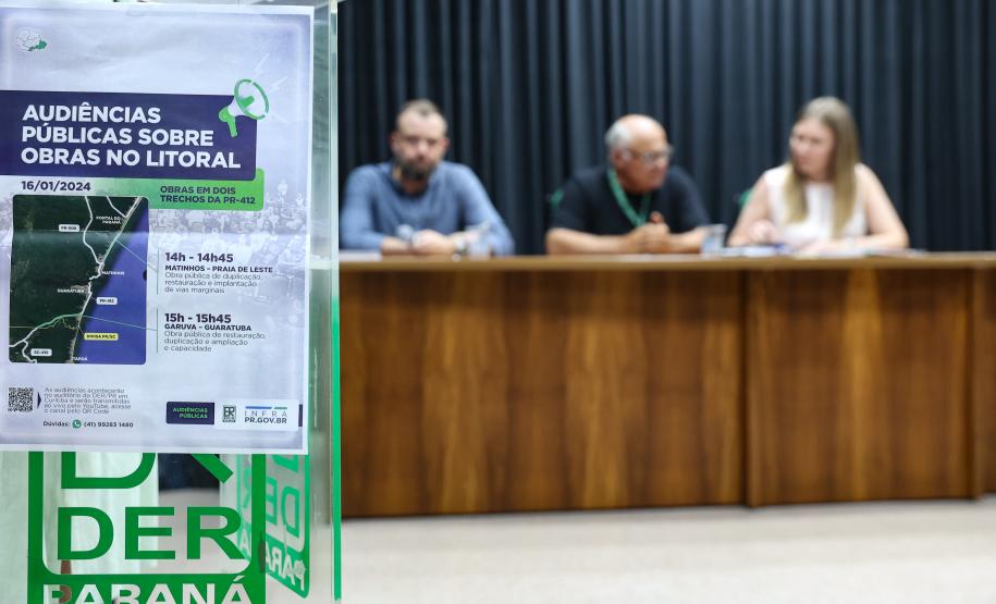 Técnicos do DER/PR apresentaram detalhes da obra nesta terça. Foto: Rodrigo Félix Leal / SEIL