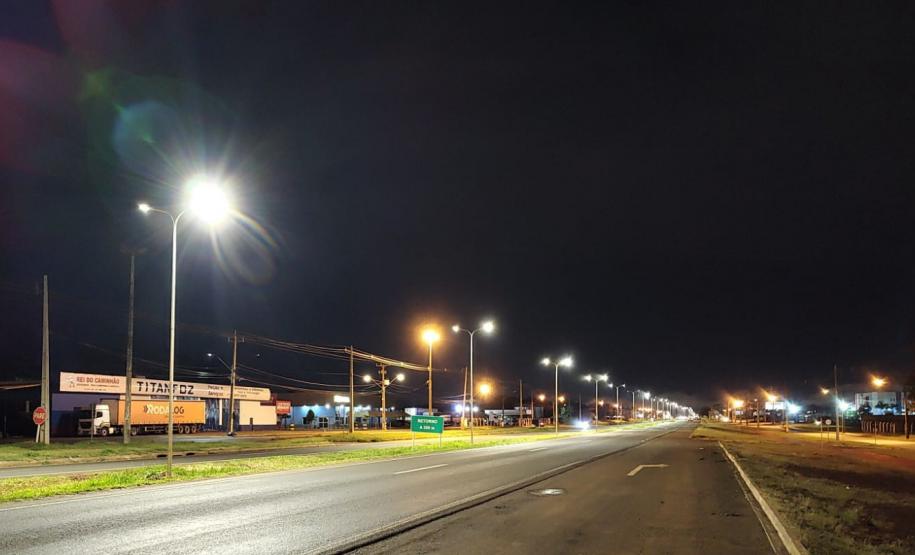 Iluminação da BR-277 em Foz do Iguaçu