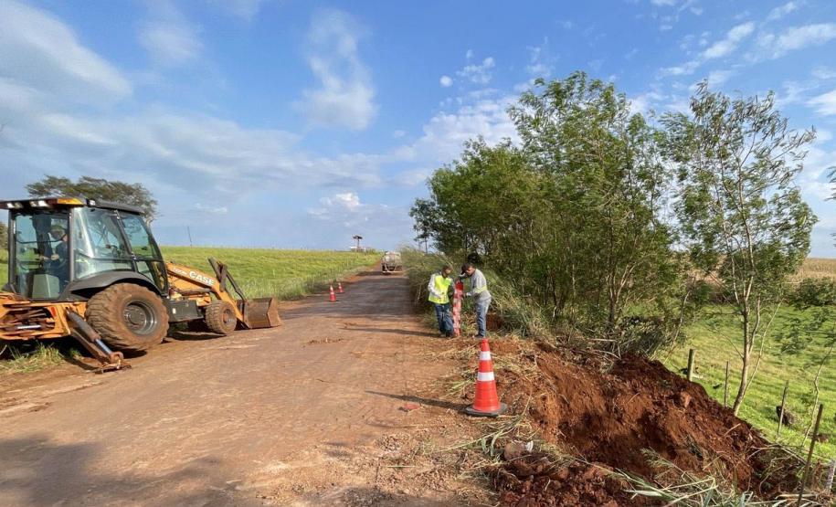 Pavimentação estrada entre Rolândia e Santa Helena
