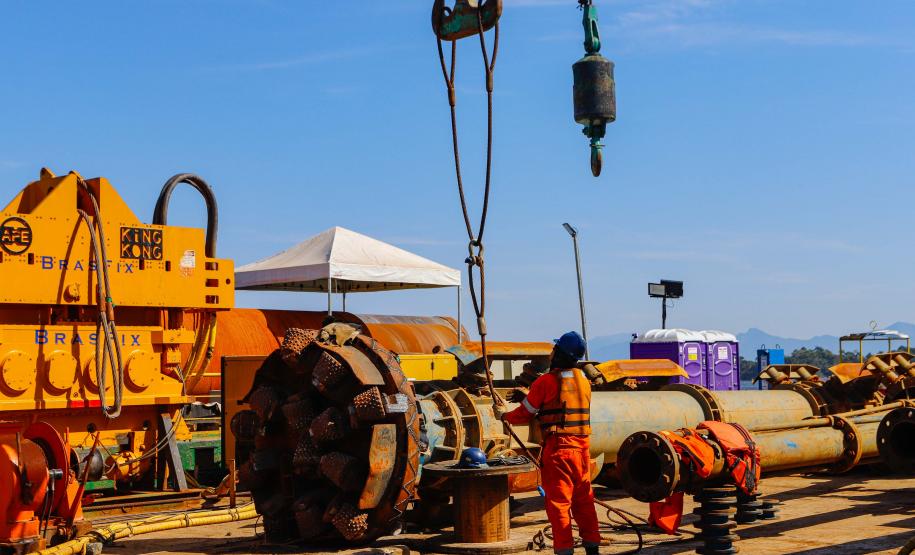 Obras da Ponte de Guaratuba avançam e chegam a 14,24% de execução