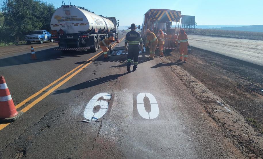 Reforço na sinalização da PR-317 entre Maringá e Iguaraçu