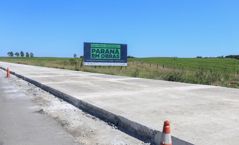 Pavimentação em concreto da PRC-280 avança 1 Km por dia.  Palmas, 20/12/2021