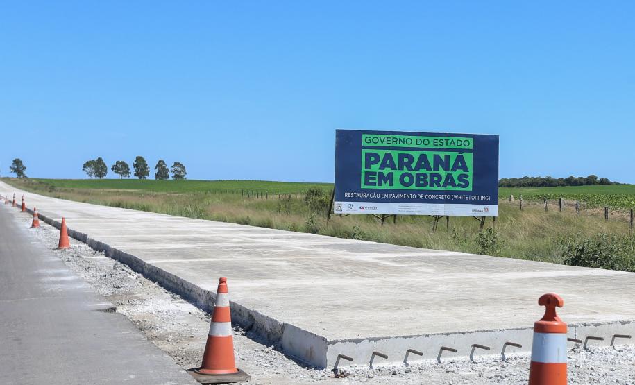 Pavimentação em concreto da PRC-280 avança 1 Km por dia.  Palmas, 20/12/2021
