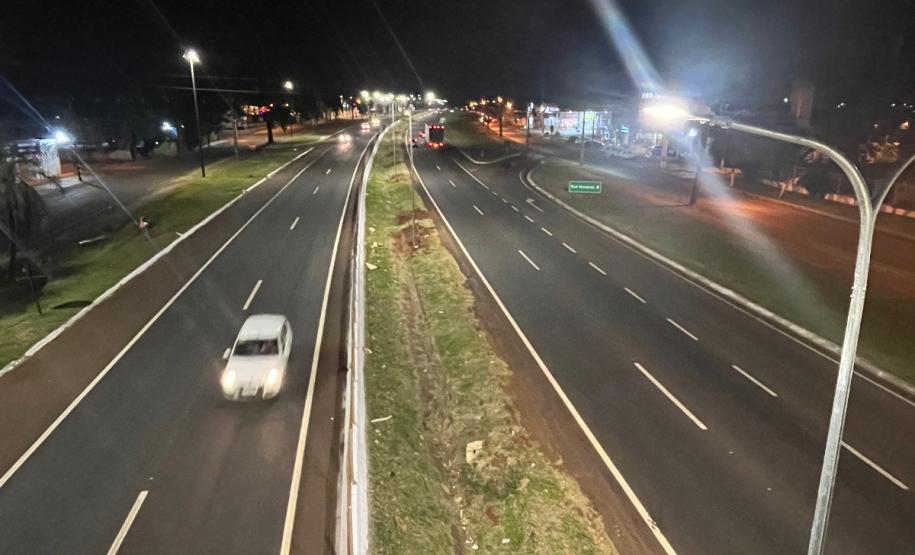 Nova iluminação da BR-277 na região Oeste