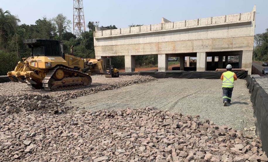 Construção das vigas Rodovia das Cataratas