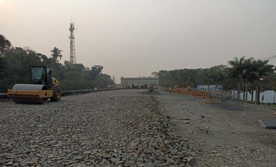 Construção das vigas Rodovia das Cataratas