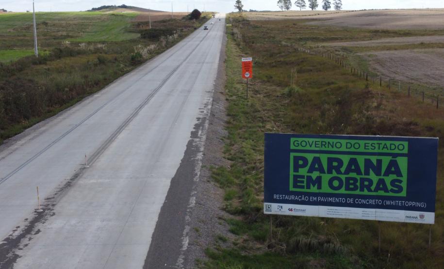 Obra emblemática do Sudoeste, Whitetopping da PRC-280 recebe últimos ajustes