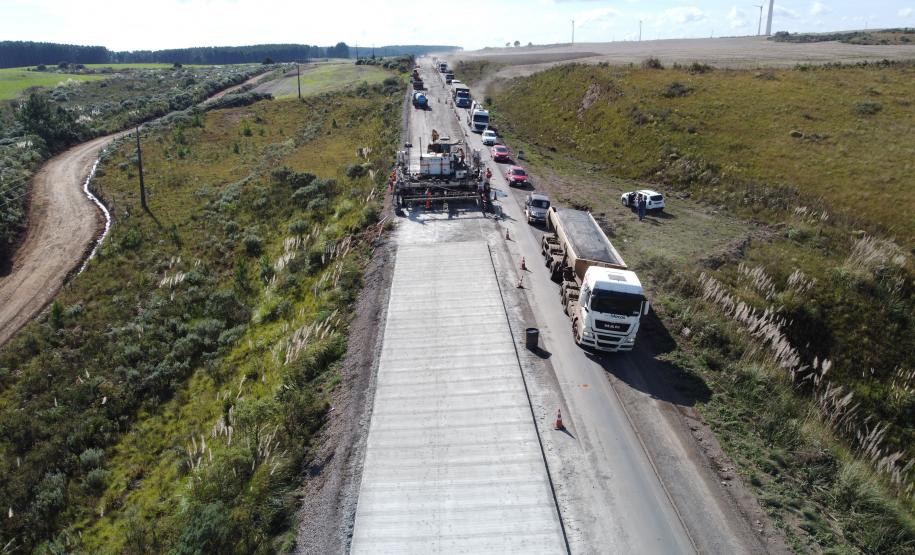 Obras-Pavimentação em Concreto da PR-280-Palmas
