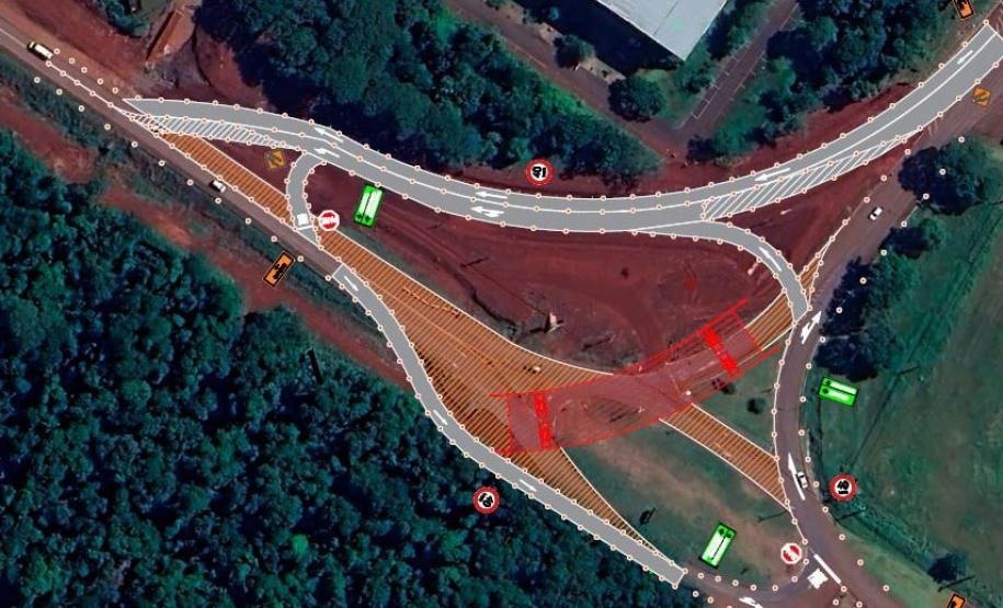 Rodovia das Cataratas: desvio no acesso ao aeroporto de Foz a partir de segunda-feira