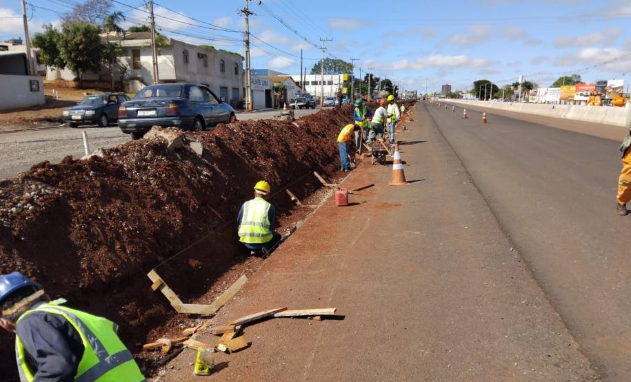 Duplicação em Campo Mourão chega a 78,52% com nova pista quase finalizada