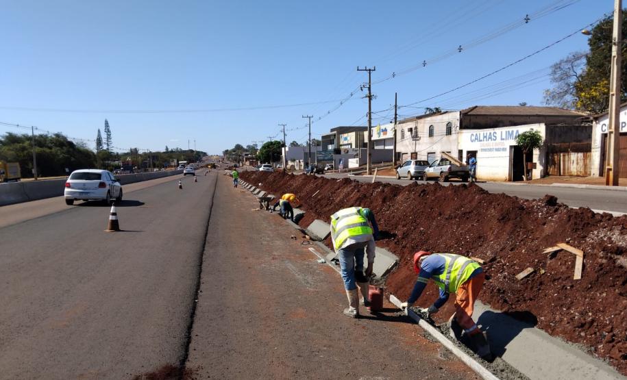 Duplicação em Campo Mourão chega a 78,52% com nova pista quase finalizada
