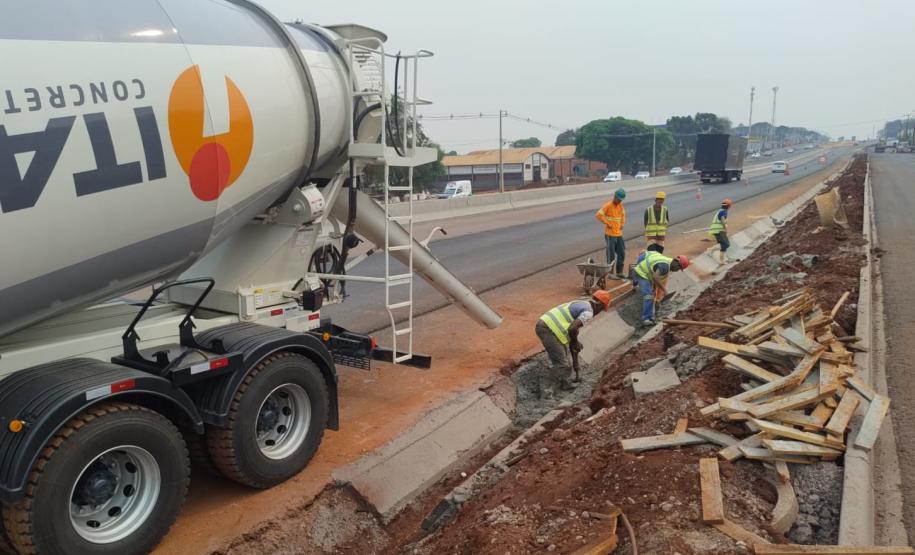 Duplicação em Campo Mourão chega a 78,52% com nova pista quase finalizada