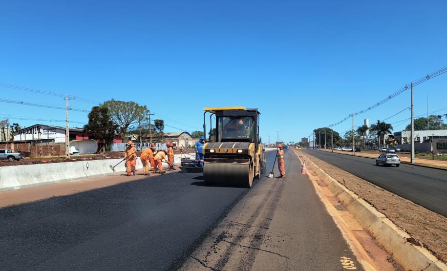 Duplicação em Campo Mourão chega a 78,52% com nova pista quase finalizada