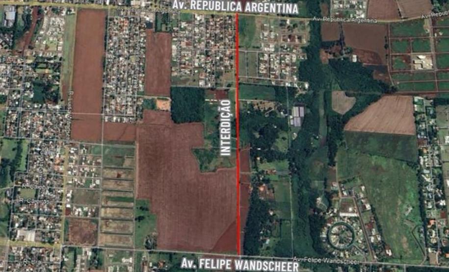 Perimetral Leste: avenida de Foz do Iguaçu será interditada neste final de semana