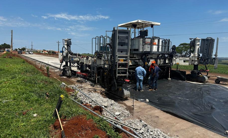 OBRA DA RODOVIA entre Goioerê e Quarto Centenário