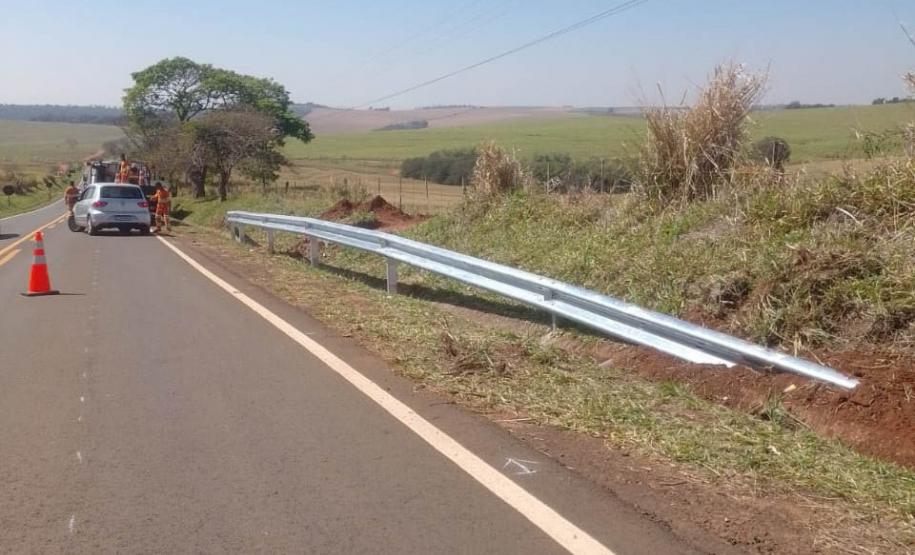 PR-534 entre Centenário do Sul e Miraselva recebe serviços de segurança viária