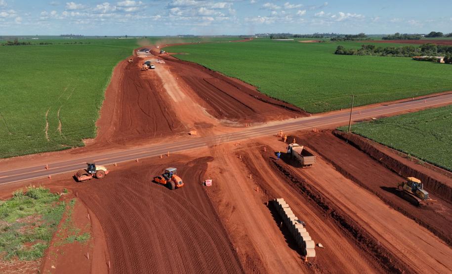 Obras do contorno viário de Palotina