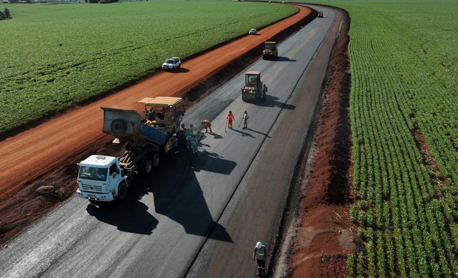 Obras do contorno viário de Palotina