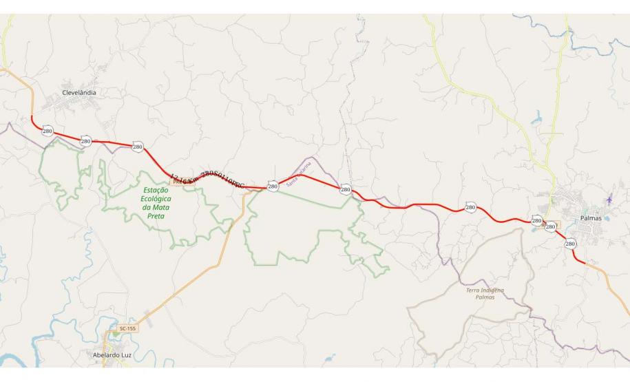 Restauração em concreto da PRC-280