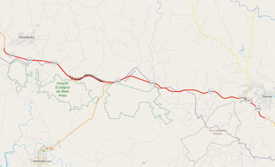 Restauração em concreto da PRC-280