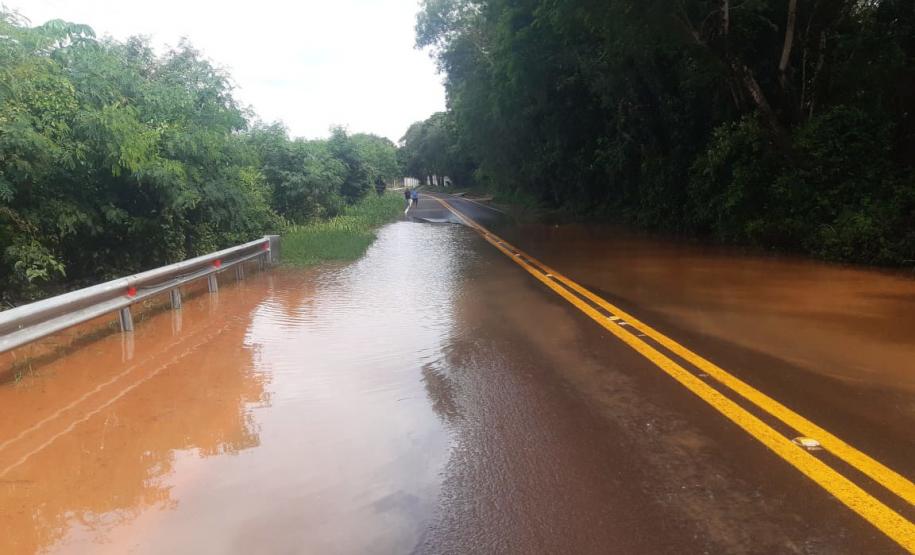 DER/PR divulga condições de rodovias estaduais após as chuvas. PR-554 - São Jorge do Ivaí