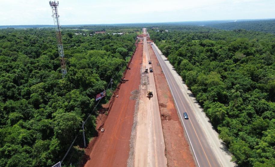 Obras de duplicação da Rodovia das Cataratas