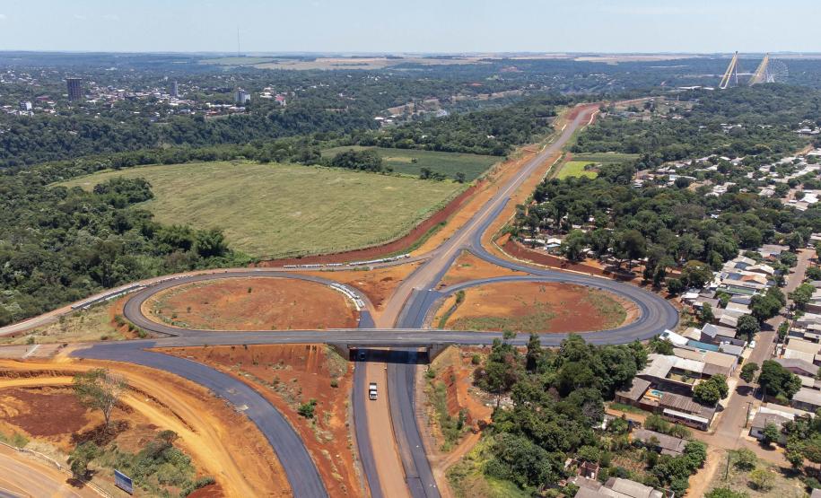 Obra da Perimetral Leste de Foz do Iguaçu