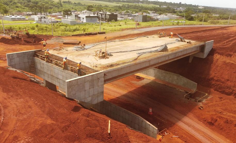 Obra da Perimetral Leste de Foz do Iguaçu