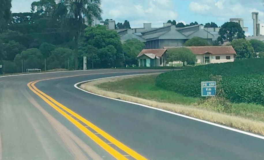PR-459 entre Reserva do Iguaçu e Pinhão