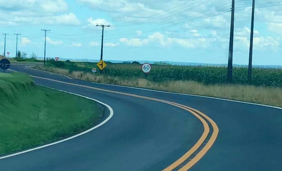 PR-459 entre Reserva do Iguaçu e Pinhão