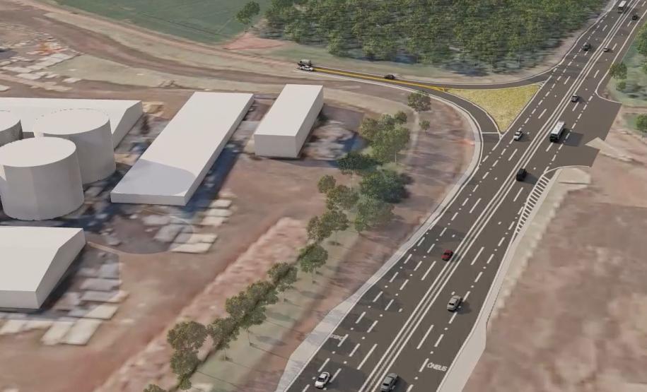 Projeto da duplicação da PRC-466 entre Turvo e Pitanga.