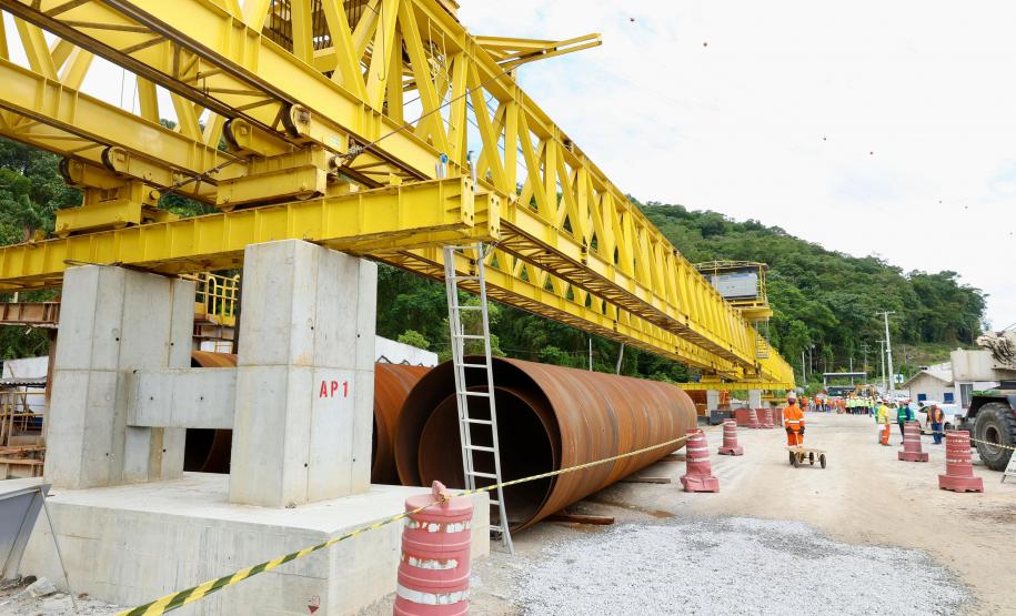 Obras ponte de Guaratuba