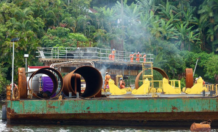 Obras ponte de Guaratuba