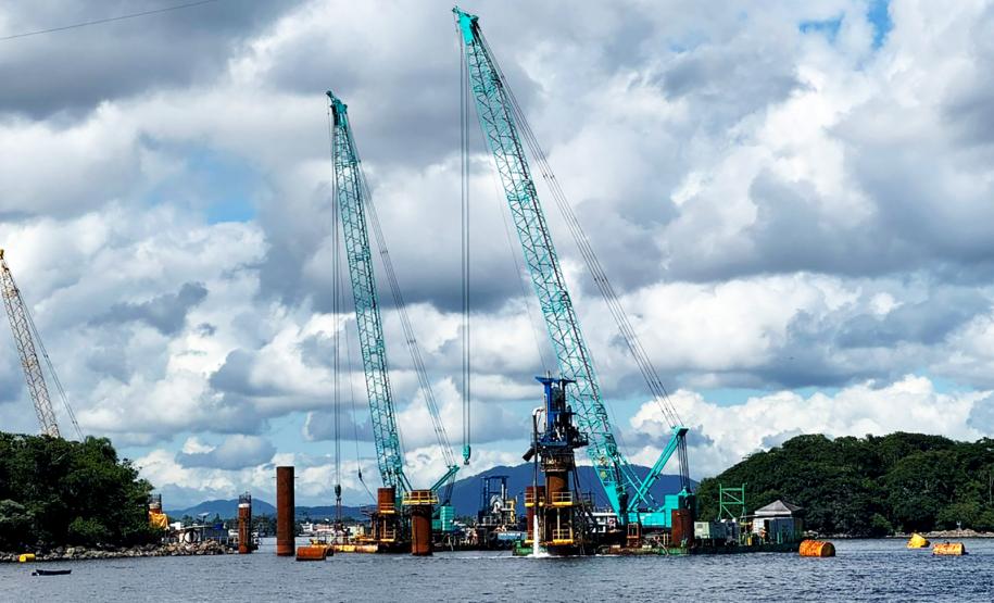 Obras da Ponte de Guaratuba