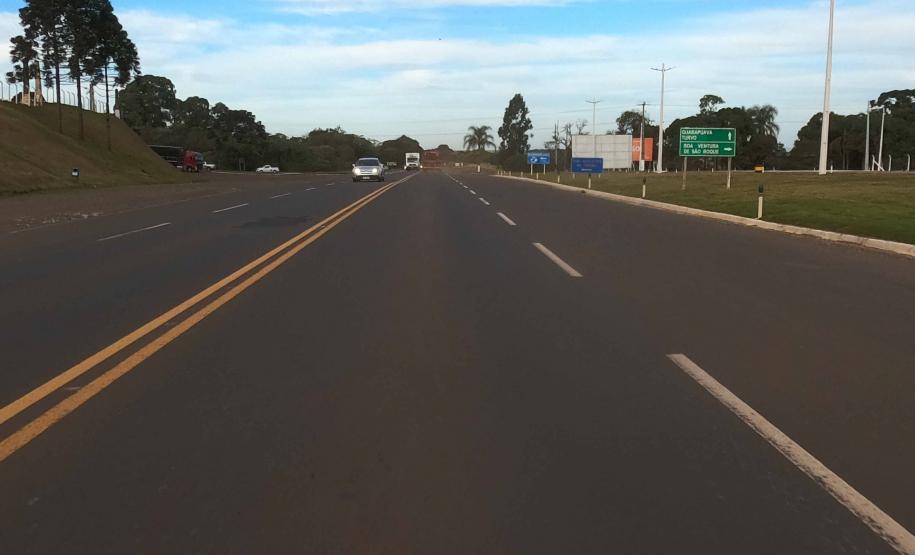 Duplicação em concreto entre Turvo e Pitanga