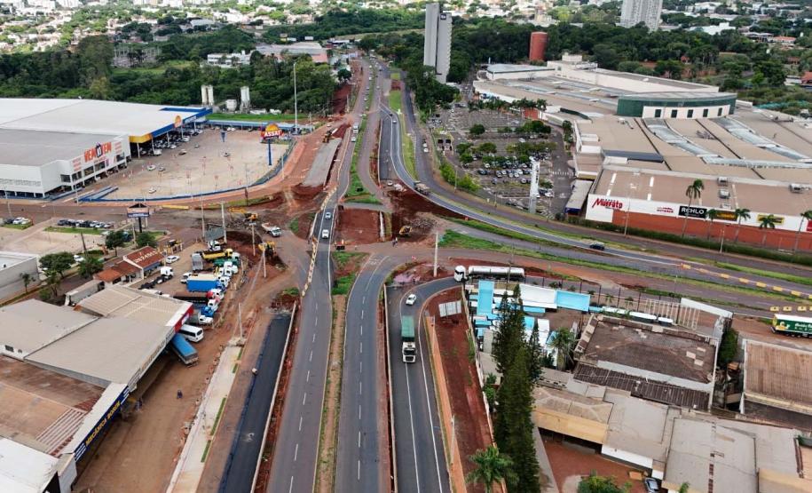 Obra do Trevo do Catuaí em Maringá