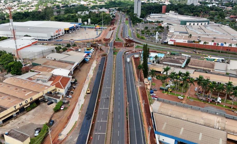 Obra do Trevo do Catuaí em Maringá