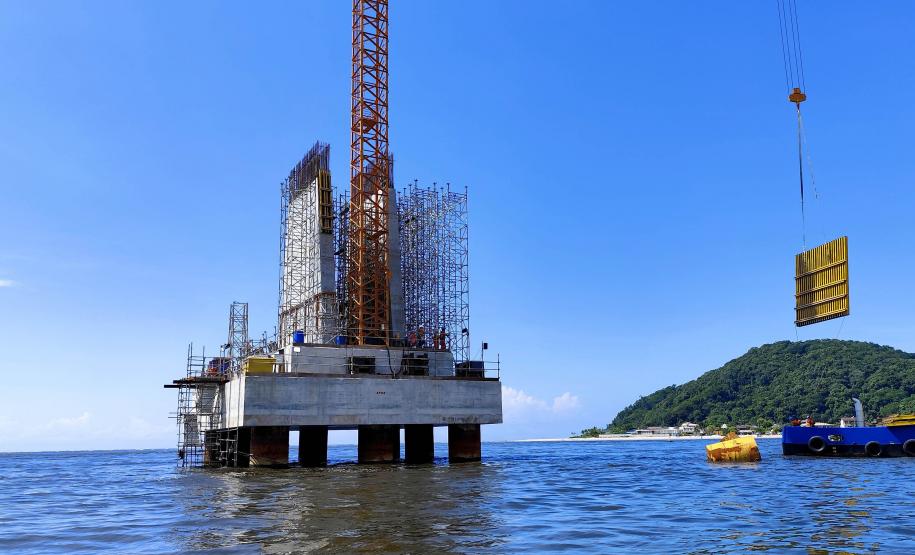 obras Ponte de Guaratuba