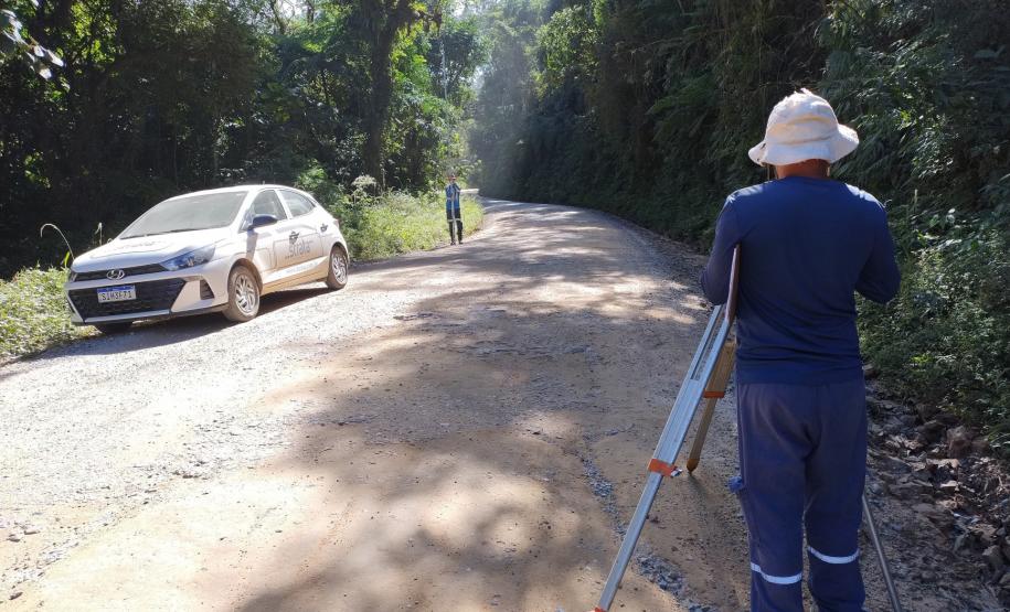 Medição na rodovia em Doutor Ulysses
