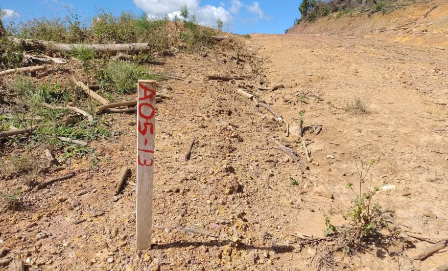 marcação da rodovia de Doutor Ulysses