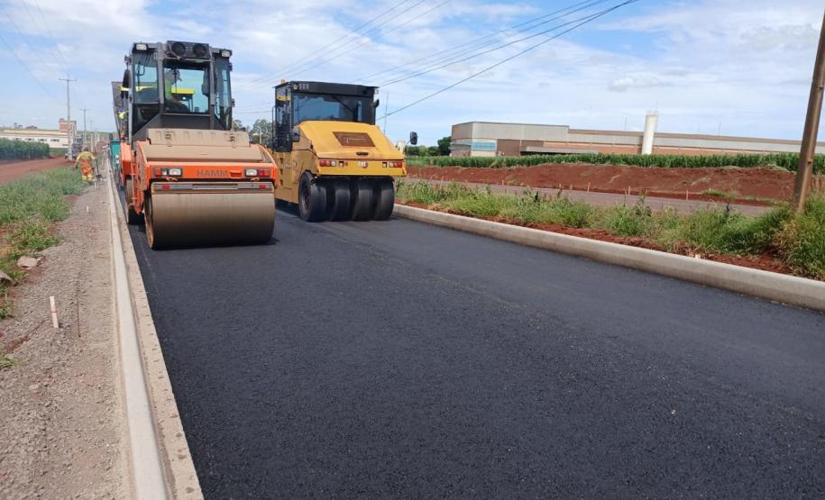 Obras na duplicação de rodovia em Toledo