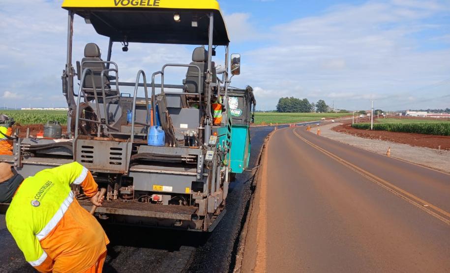 Obras na duplicação de rodovia em Toledo